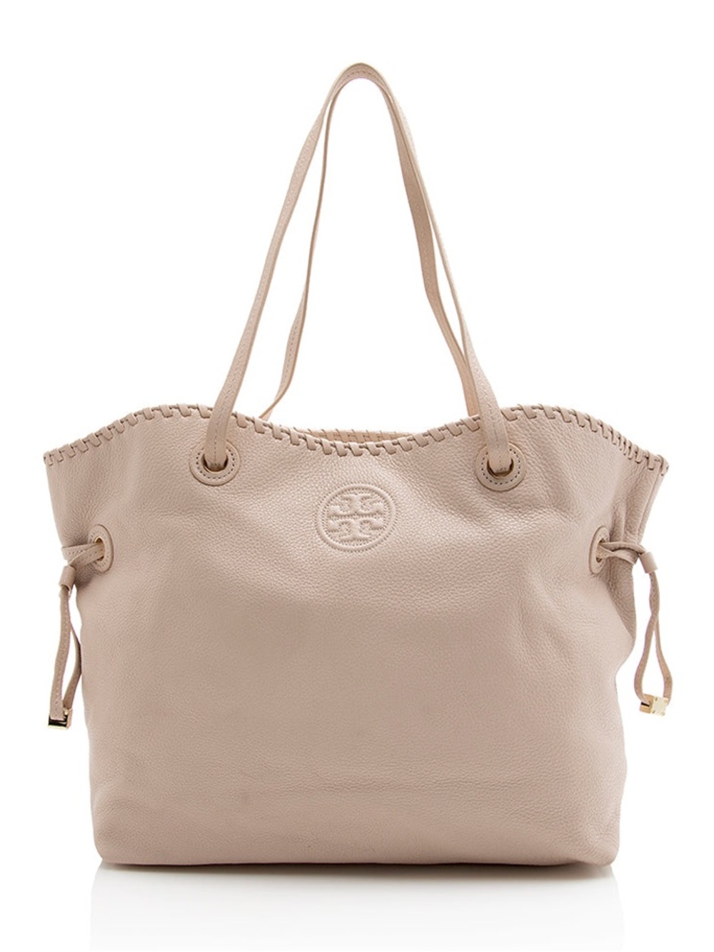 TORY BURCH LEATHER MARION SLOUCHY East/West Tote - Picture 4 of 14